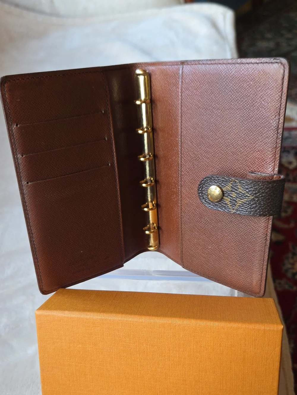 Louis Vuitton Brown Monogram Snap Agenda Cover/Passport Holder